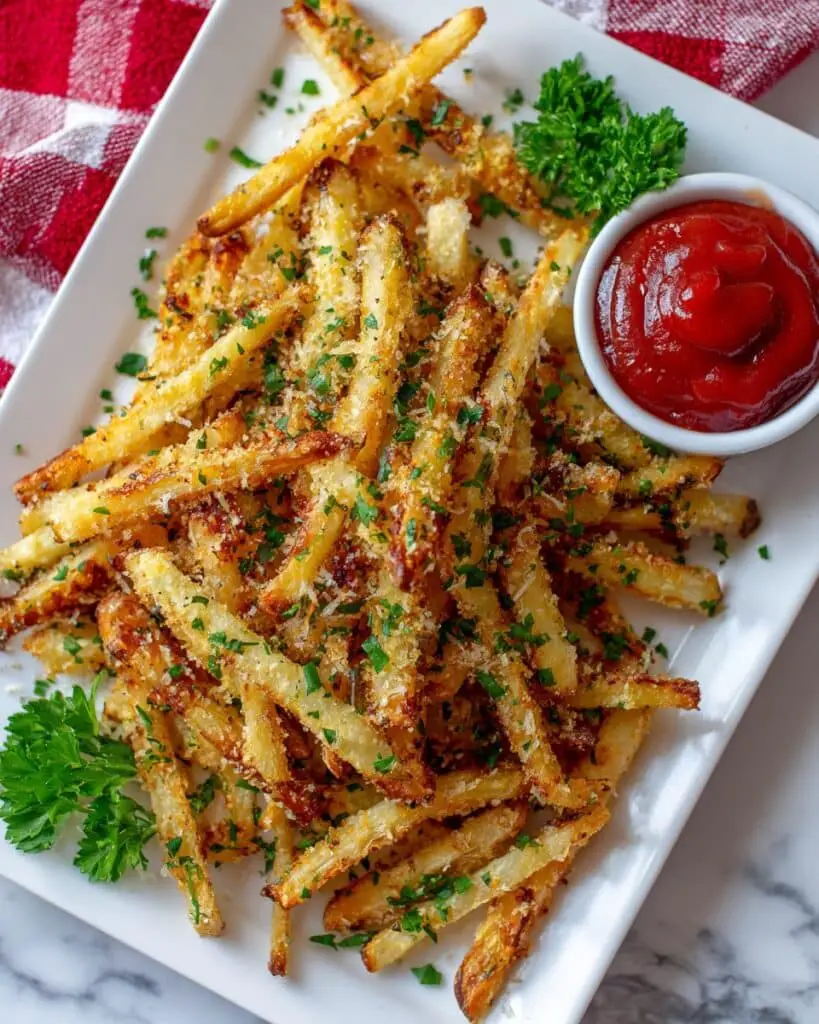 Garlic Parmesan Parsnip Fries Recipe