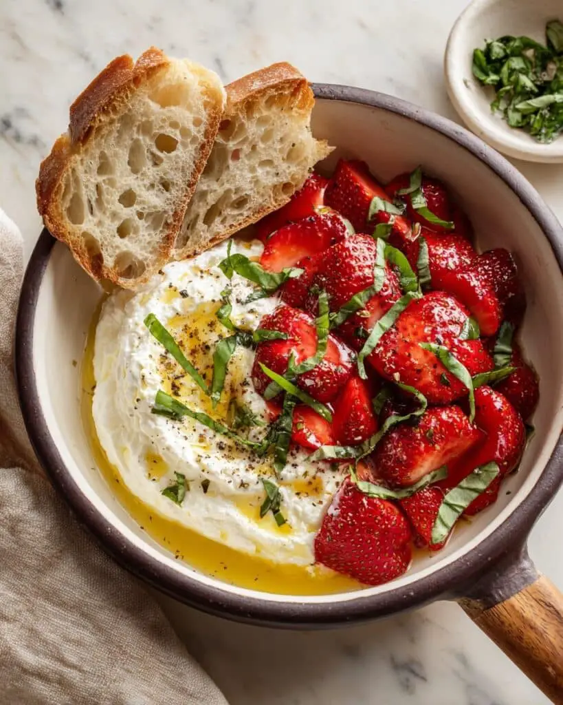 Whipped Feta Dip with Roasted Strawberries Recipe