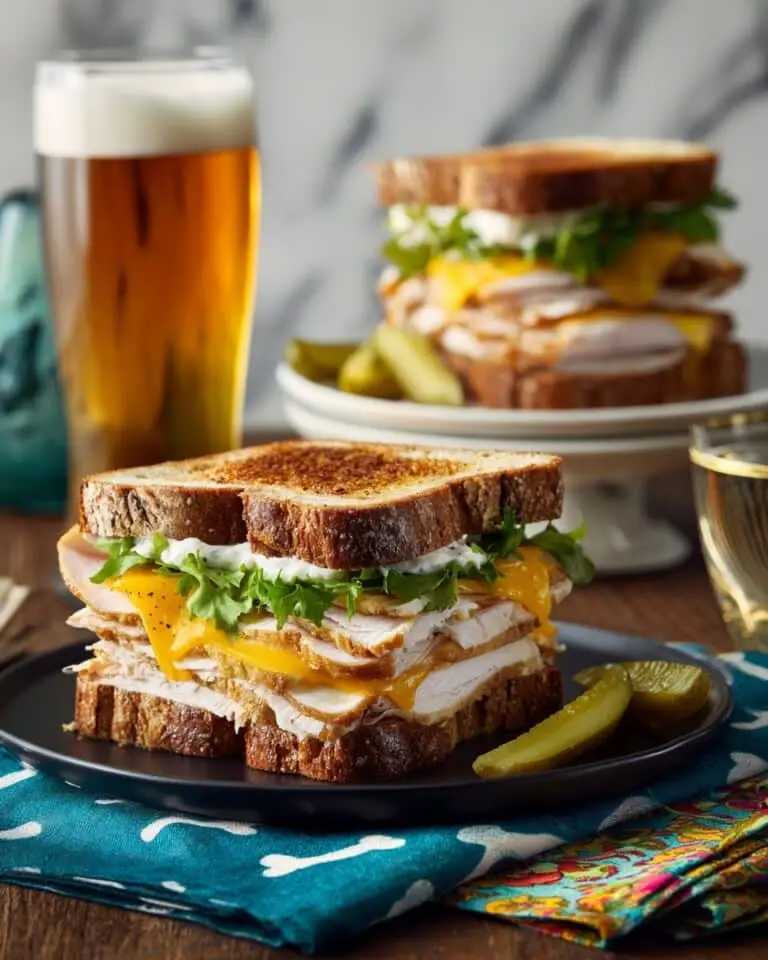 Spicy Turkey Panini with Pear and Cheddar Cheese Recipe
