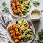 BBQ Chicken Skewer Salad Recipe