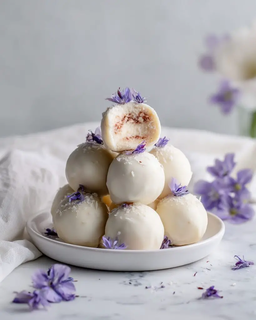 Honey Lavender White Chocolate Truffles Recipe