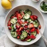 20-Minute Strawberry Cucumber Salad Recipe