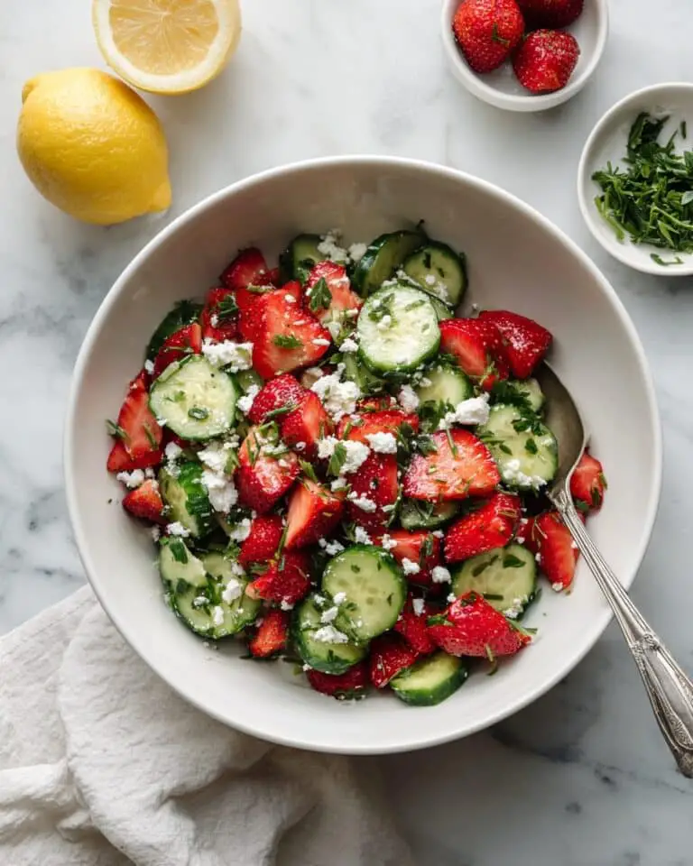 20-Minute Strawberry Cucumber Salad Recipe