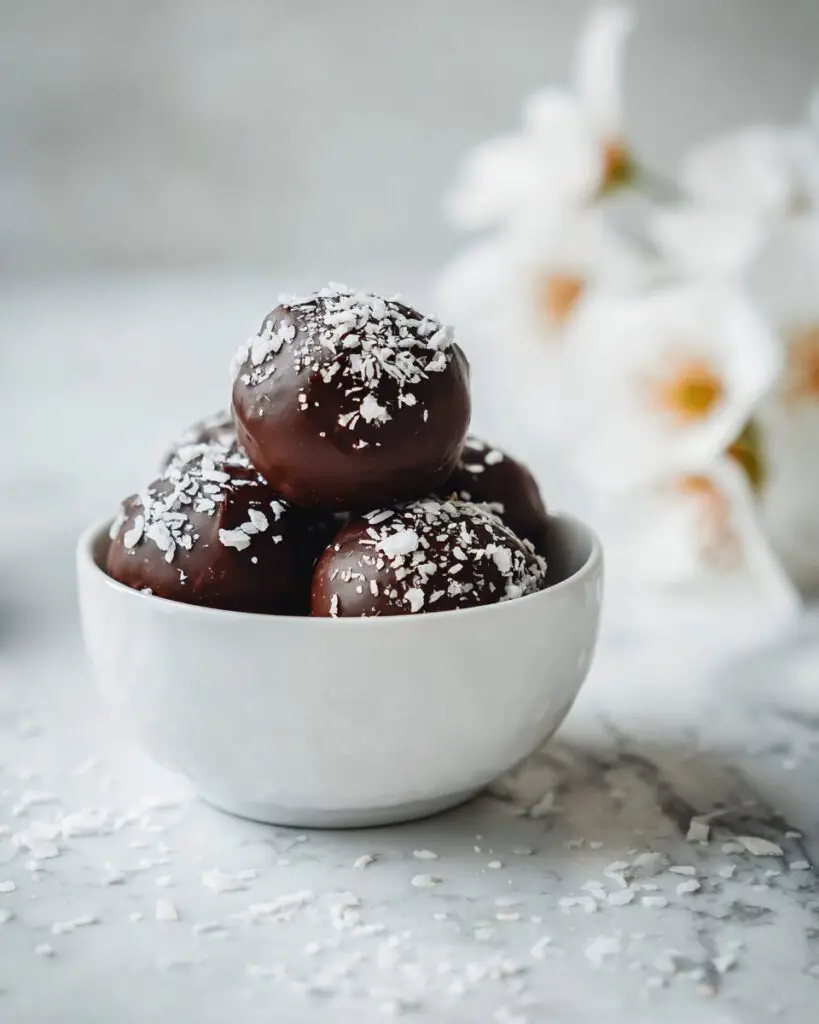 Chocolate Coconut Date Balls Recipe