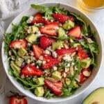 Strawberry Crunch Salad with Honey Lemon Champagne Vinaigrette Recipe