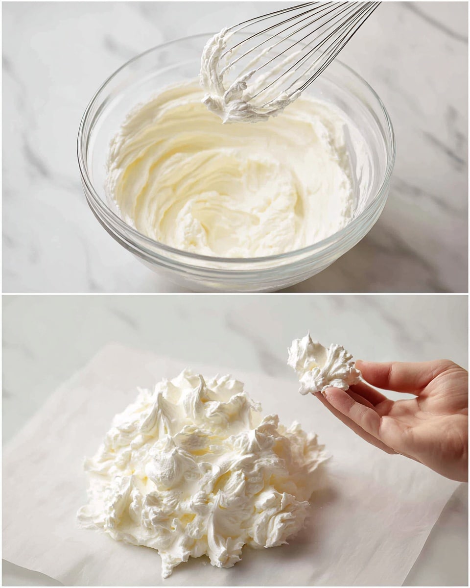 A top-down view of several baking ingredients arranged on a white marbled surface. On the top left, there is a white scalloped dish filled with fresh red strawberries, red raspberries, and blue blueberries. To the upper right of the dish, a clear glass bowl is filled with white granulated sugar. Below the sugar, there is a white egg tray holding six brown eggs with small red stamps on each shell. To the lower left of the eggs, a clear glass pitcher contains white milk. Next to the pitcher are two small clear glass bowls, one filled with white baking powder and the other with white cornstarch. photo taken with an iphone --ar 4:5 --v 7