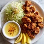 Easy Crispy Japanese Chicken Karaage with Lemon Garlic Mayo Dip Recipe