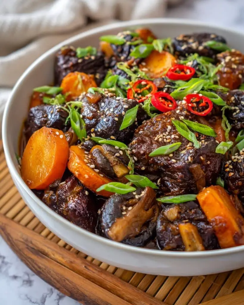 Galbi Jjim (Braised Korean Short Ribs) Recipe