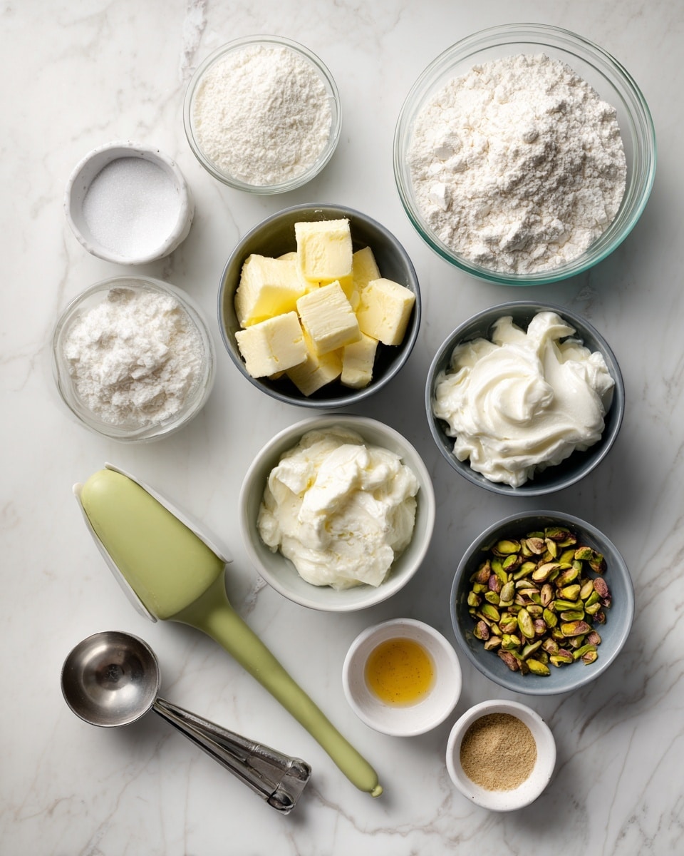 A rectangular brown cake with visible textured sides sits on a dark slate board placed on a white marbled surface. The cake is covered with a smooth, pale pink icing that drips gently over the edges. On top, there is a thick line of chopped green pistachios centered lengthwise, with scattered small dried red rose petals spread around both the pistachios and the base of the cake on the slate. photo taken with an iphone --ar 4:5 --v 7
