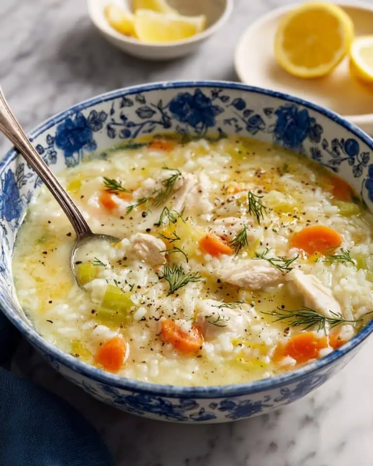 Quick Greek Lemon Chicken Soup (Avgolemono) Recipe