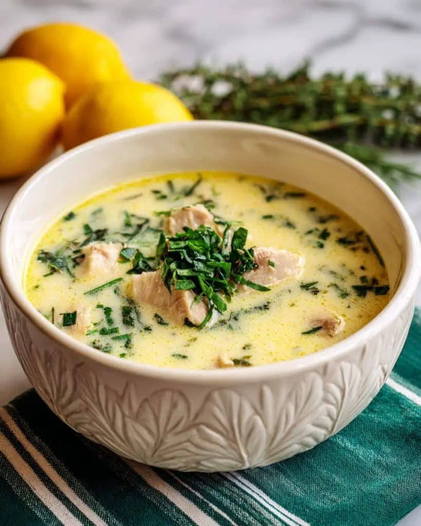 Greek Lemon Chicken Soup – Avgolemono Recipe