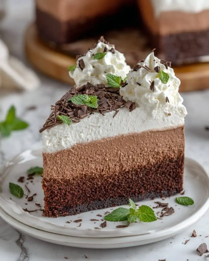 Mint Chocolate Mousse Cake Recipe