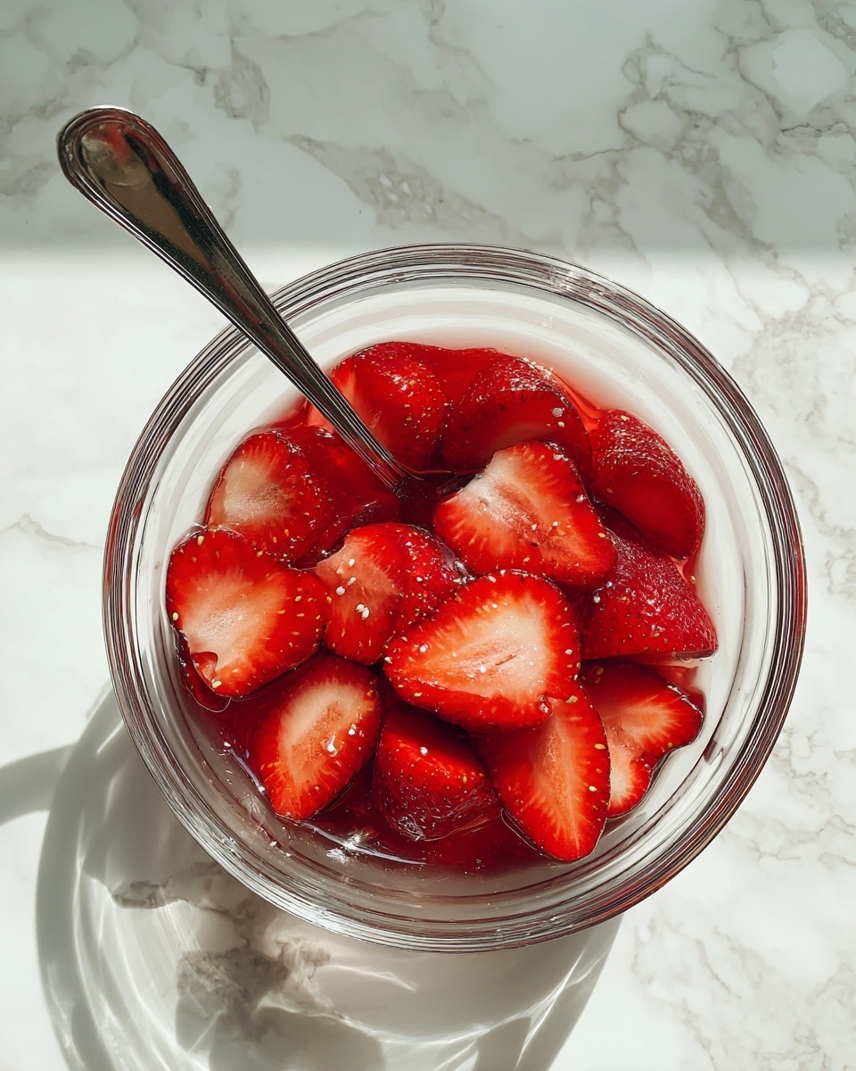 Honey Vanilla Panna Cotta with Fresh Macerated Strawberries Recipe - Recipe Image