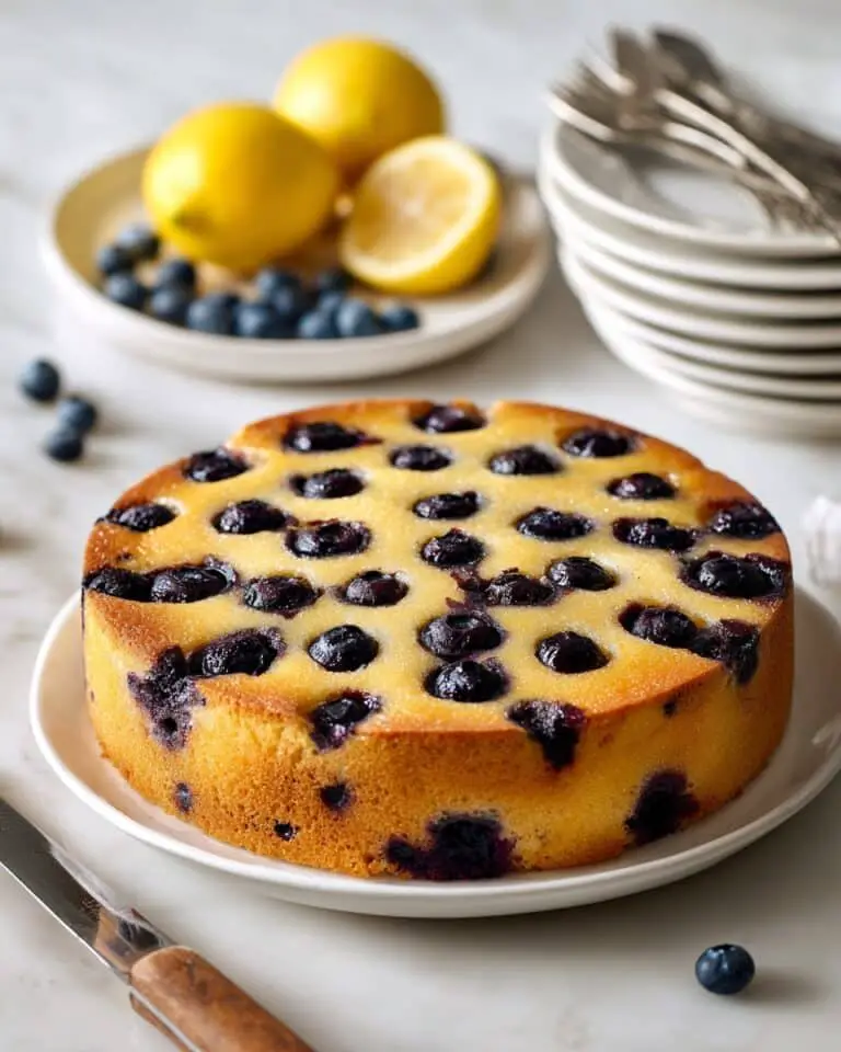 Paleo Lemon Blueberry Cake Recipe