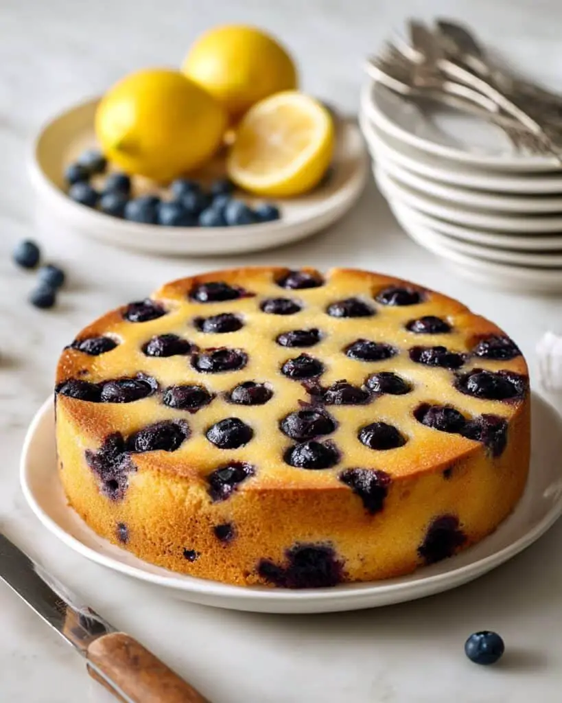 Paleo Lemon Blueberry Cake Recipe