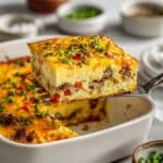Turkey Sausage Hash Brown Breakfast Casserole Recipe