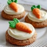 Carrot Cake Cookies with Decorative Carrot Toppers Recipe