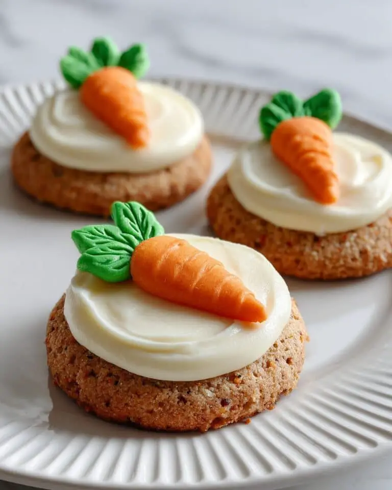 Carrot Cake Cookies with Decorative Carrot Toppers Recipe