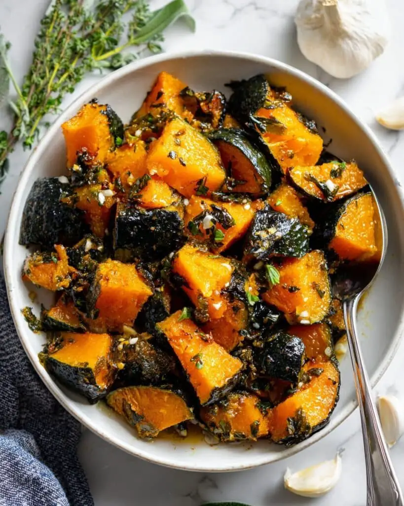 Simple Roasted Kabocha Squash Cubes Recipe