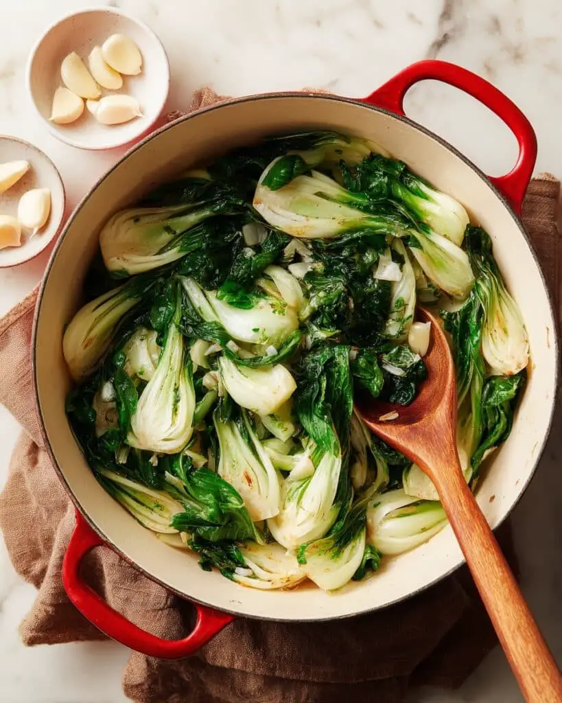 Quick & Simple Sautéed Bok Choy with Garlic Recipe