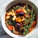 Roasted Tomato, White Bean, and Spinach Stew Recipe