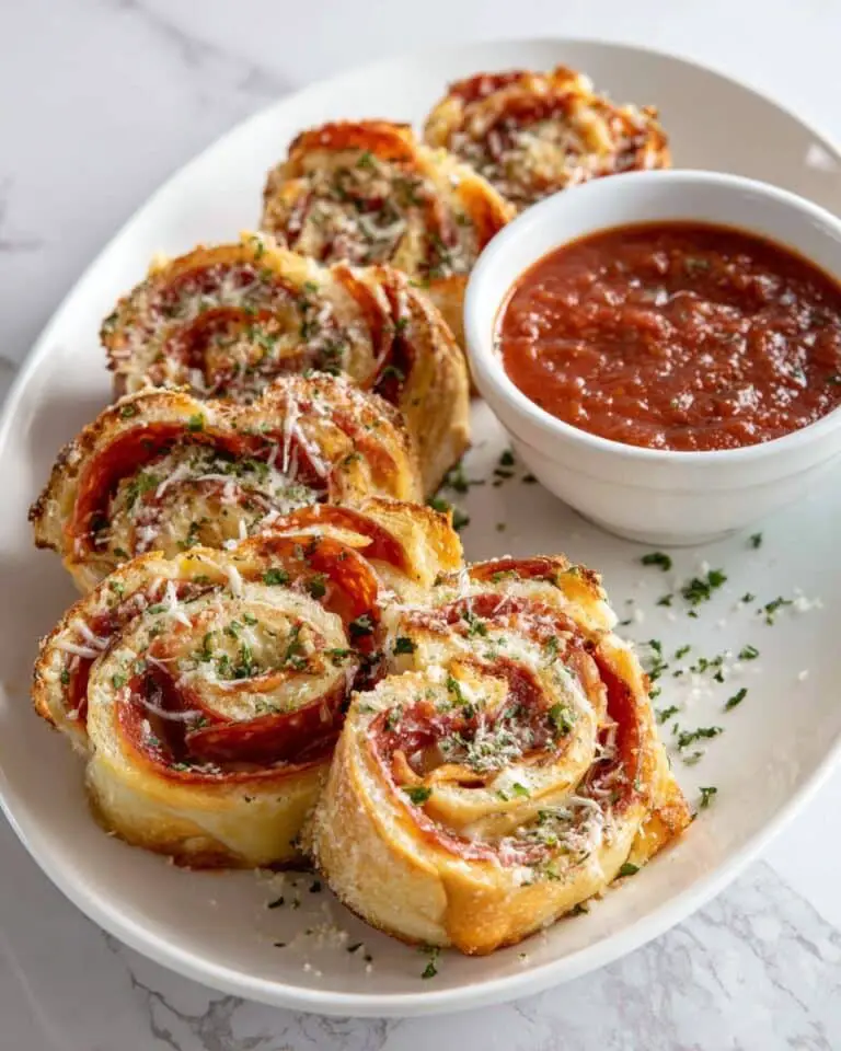 Cheesy Italian Deli Meat Stromboli with Garlic Butter and Marinara Dipping Sauce Recipe