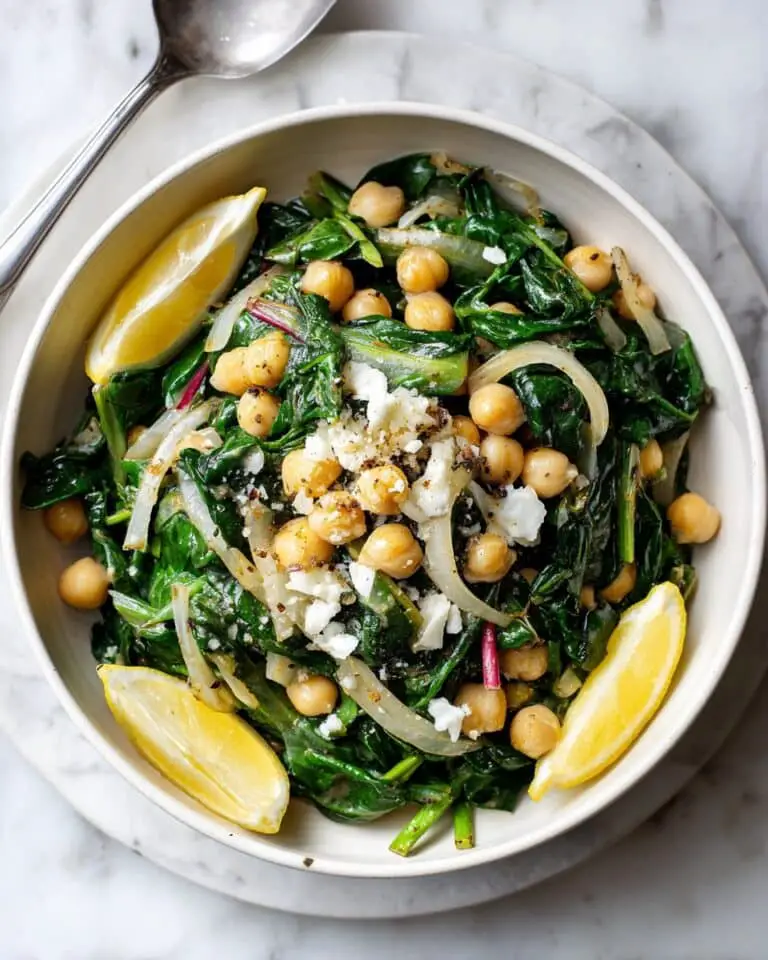 Garlicky Swiss Chard and Chickpeas Recipe