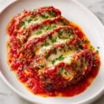 Italian Meatloaf with Tomato Sauce and Provolone Recipe