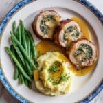 Turkey Roulade with Leeks, Mushrooms, and Marsala Recipe