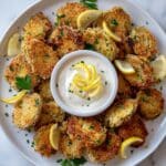 Crispy Roasted Artichoke Hearts with Parmesan and Lemon Mayo Recipe