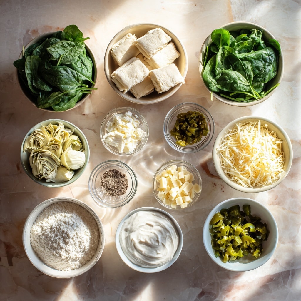 The image shows a baked bread shaped like a flower with a round center and petal-like sections around it. The center is filled with a creamy green mixture that looks like spinach and cheese, with a soft, mixed texture. Surrounding this center are 18 golden-brown bread petals, each soft and puffed with a smooth surface. Above the flower shape, two larger bread pieces with the same creamy spinach filling form what looks like bunny ears, both golden on the outside with green and white filling visible inside. The bread sits on a white tray with a white marbled surface underneath, and there are pale green speckled eggs scattered around the tray. Photo taken with an iphone --ar 4:5 --v 7
