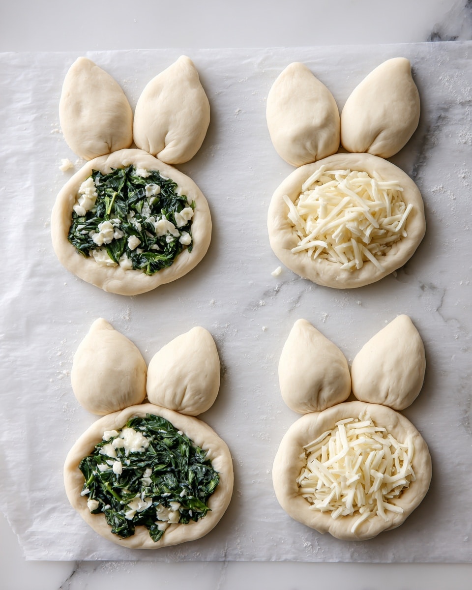 Bunny Spinach Artichoke Dip in Crescents Recipe - Recipe Image