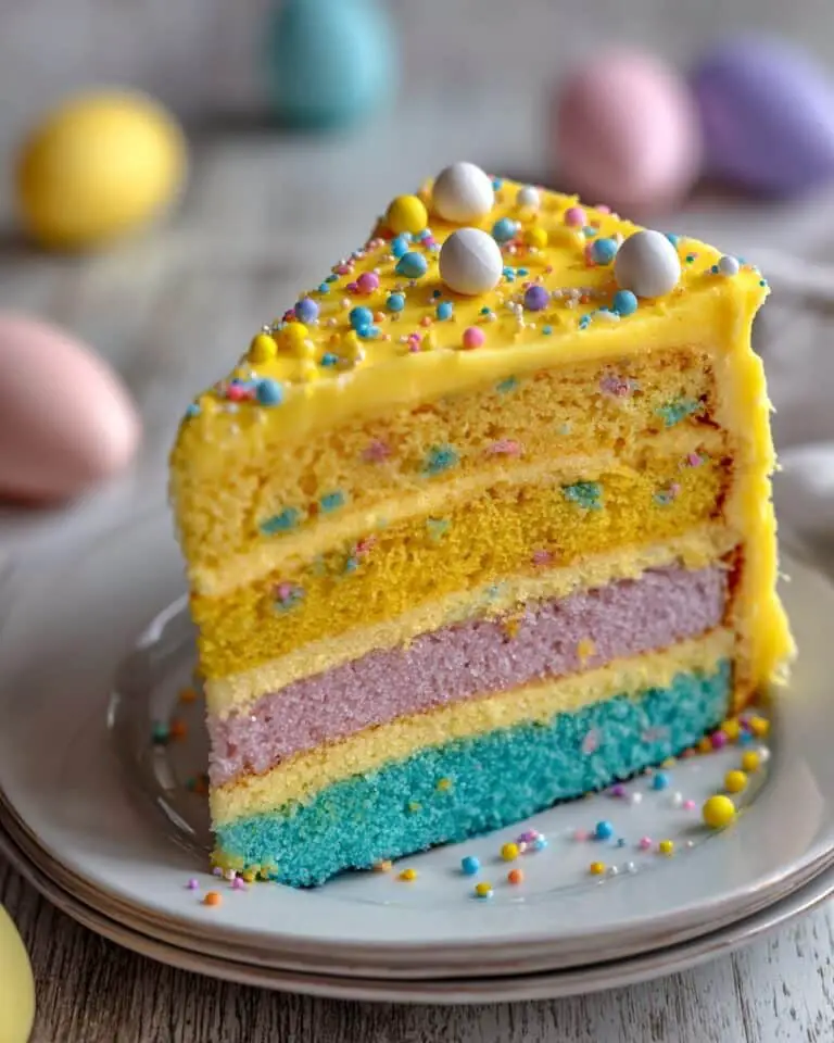 Colorful Lemon Layer Cake Recipe