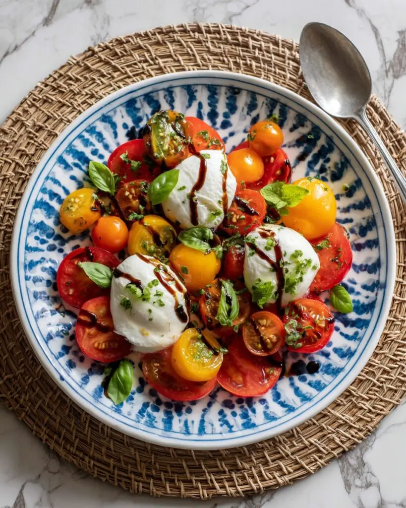 Roasted Garlic Tomato Caprese Recipe