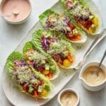 Rainbow Raw-Maine Taco Boats Recipe