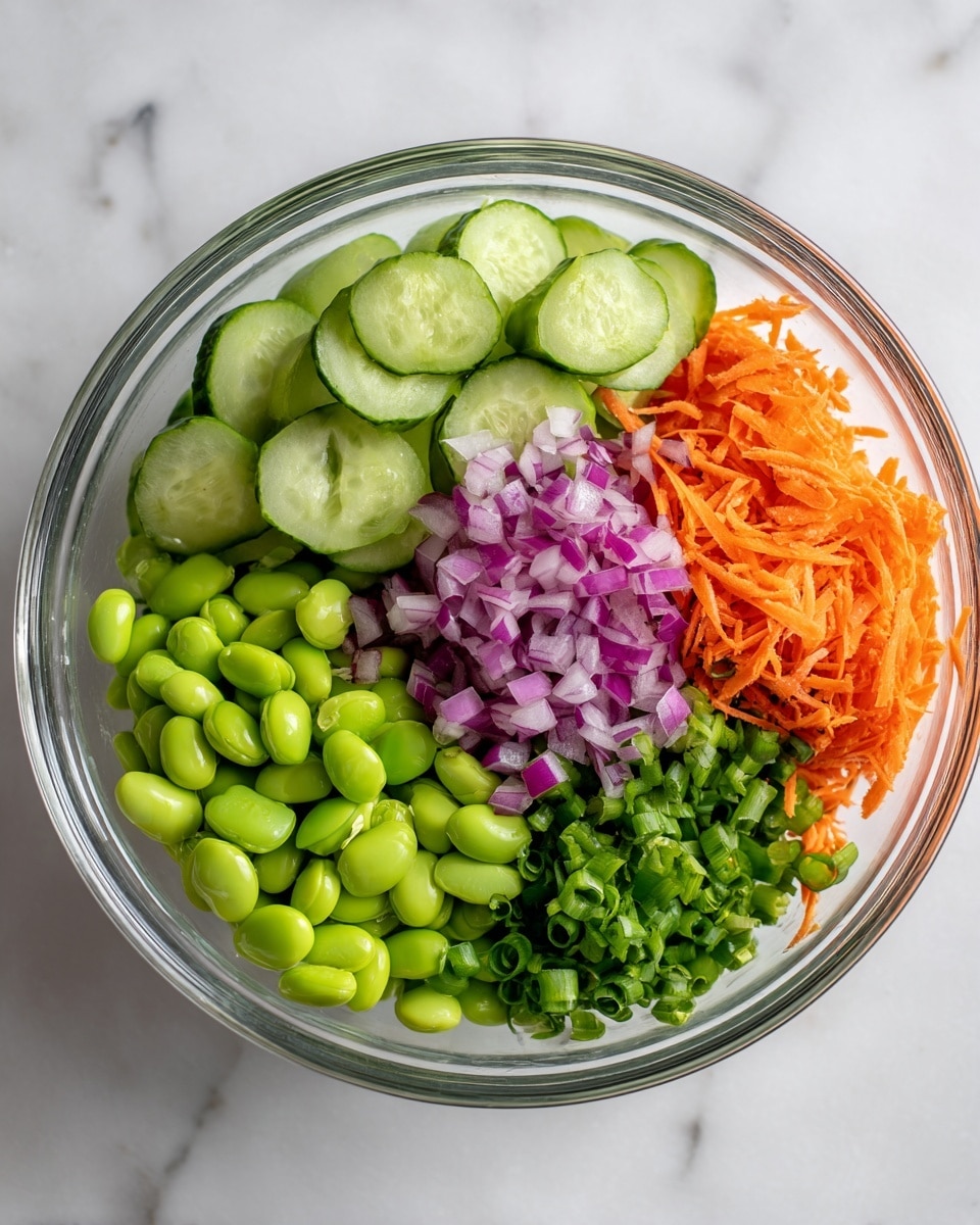 Close-up of a large pile of dry rice grains mixed with toasted vermicelli pasta, showing a blend of white and golden brown pieces spread out evenly on a white marbled surface. The texture highlights the smooth, elongated shape of the rice and the small, short, toasted pasta strands scattered throughout. photo taken with an iphone --ar 4:5 --v 7