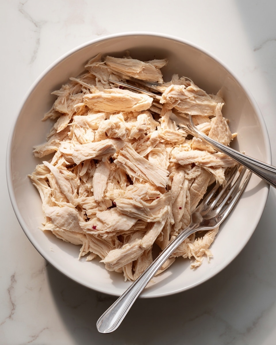 A white bowl with a raised leaf pattern holds a creamy yellow soup with visible chunks of white meat and light brown pieces floating inside. The soup surface is smooth and slightly shiny, topped with a small pile of finely chopped fresh green herbs at the center. The bowl sits on a white marbled surface with a green-striped cloth underneath, and there are whole yellow lemons and green herb sprigs nearby. photo taken with an iphone --ar 4:5 --v 7