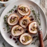 Stuffed Roasted Turkey Breast with Cranberries and Pistachios Recipe