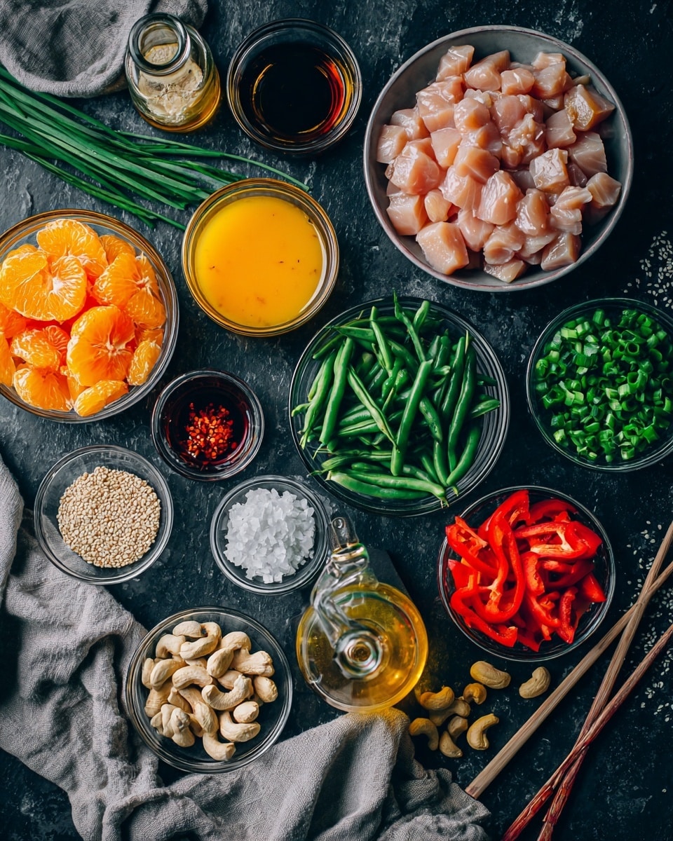 The image shows a deep blue bowl filled with a thick reddish-brown sauce full of small white bits, likely garlic or ginger, mixed evenly throughout. A silver whisk lies inside the bowl, partially dipped in the sauce. Around the bowl on a white marbled surface are ginger roots, two orange halves with bright orange flesh facing up, a few garlic cloves, and a small white cup holding honey with a wooden honey dipper resting in it. The bright colors of the oranges and honey contrast with the dark sauce and blue bowl. Photo taken with an iphone --ar 4:5 --v 7