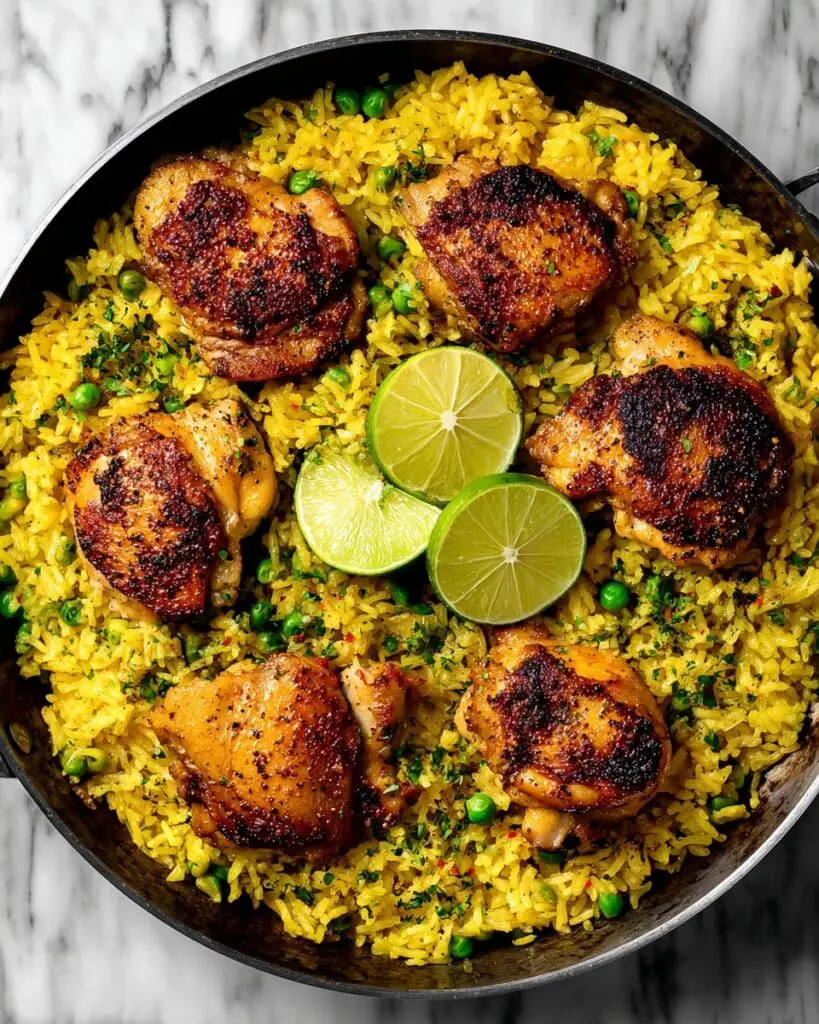 One Pan Mediterranean Chicken And Rice Recipe