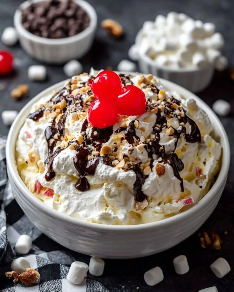Banana Split Fluff Salad Recipe