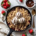 Strawberry Crisp with Peanut Butter Oatmeal Cookie Crumble Recipe