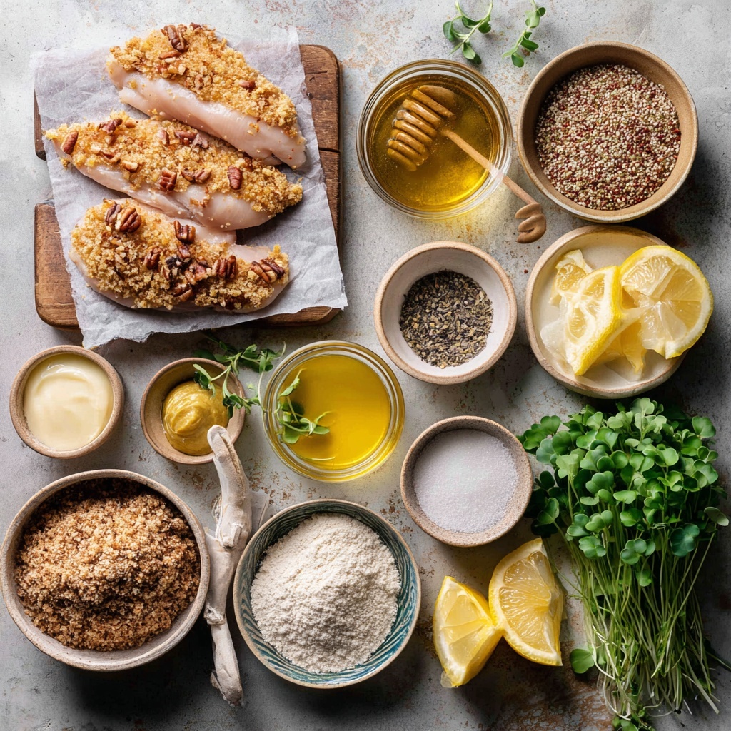 The image shows two parts: on the left, a white bowl on a white marbled surface filled with a layer of white flour topped with a green herb mix spread evenly over the flour; on the right, a clear plastic ziplock bag held open by a woman's hand, containing pieces of chicken covered in a thick white flour coating inside the bag; photo taken with an iphone --ar 4:5 --v 7