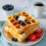 Overnight Sourdough Discard Waffles Recipe