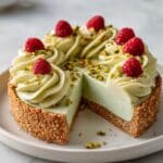 Raspberry & Pistachio Frangipane Tart with Whipped Pistachio Ganache Recipe