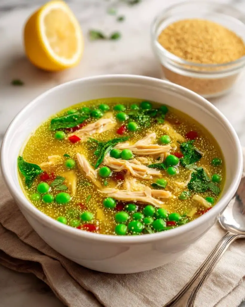 Chicken Soup with Spring Veggies Recipe
