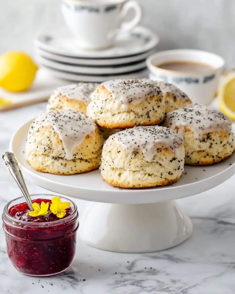 Ridiculously Easy Lemon Poppy Seed Scones Recipe
