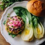 Fresh Herb Asian Chicken Burgers Recipe