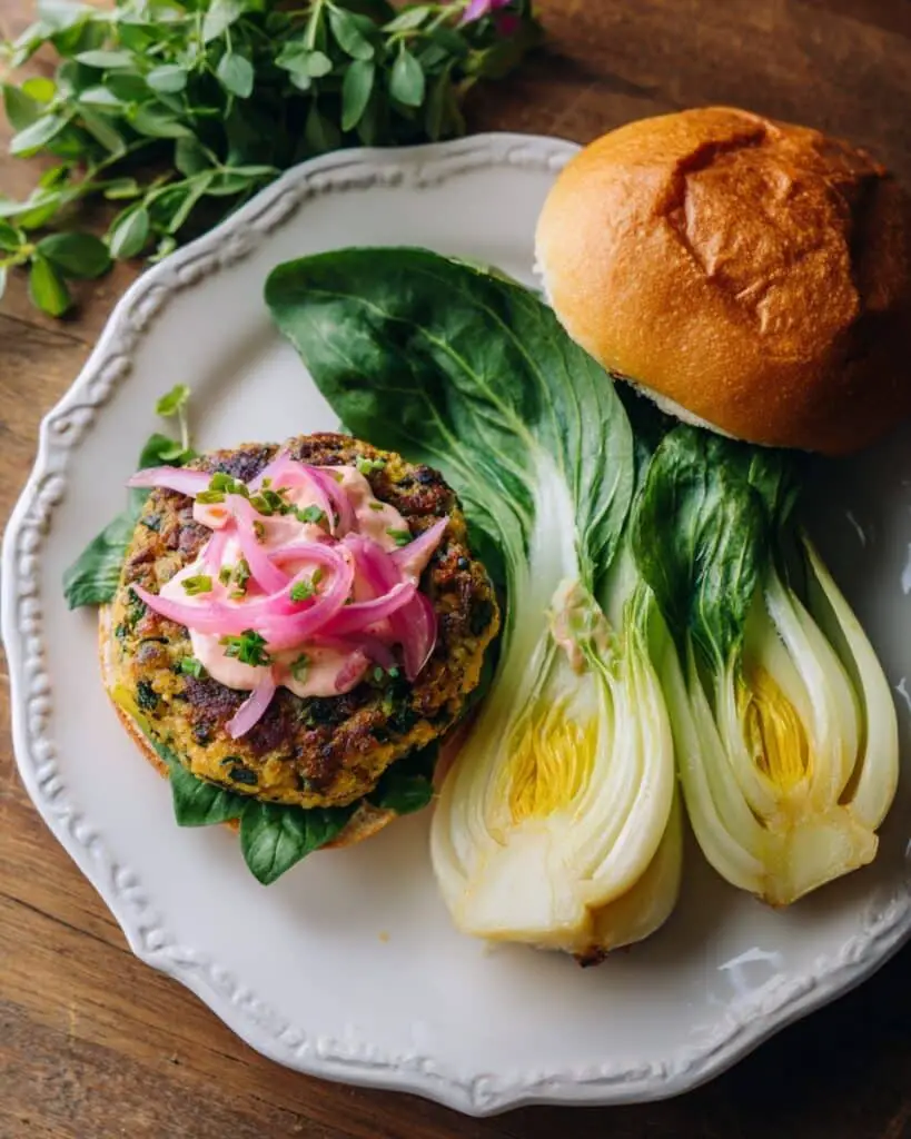 Fresh Herb Asian Chicken Burgers Recipe