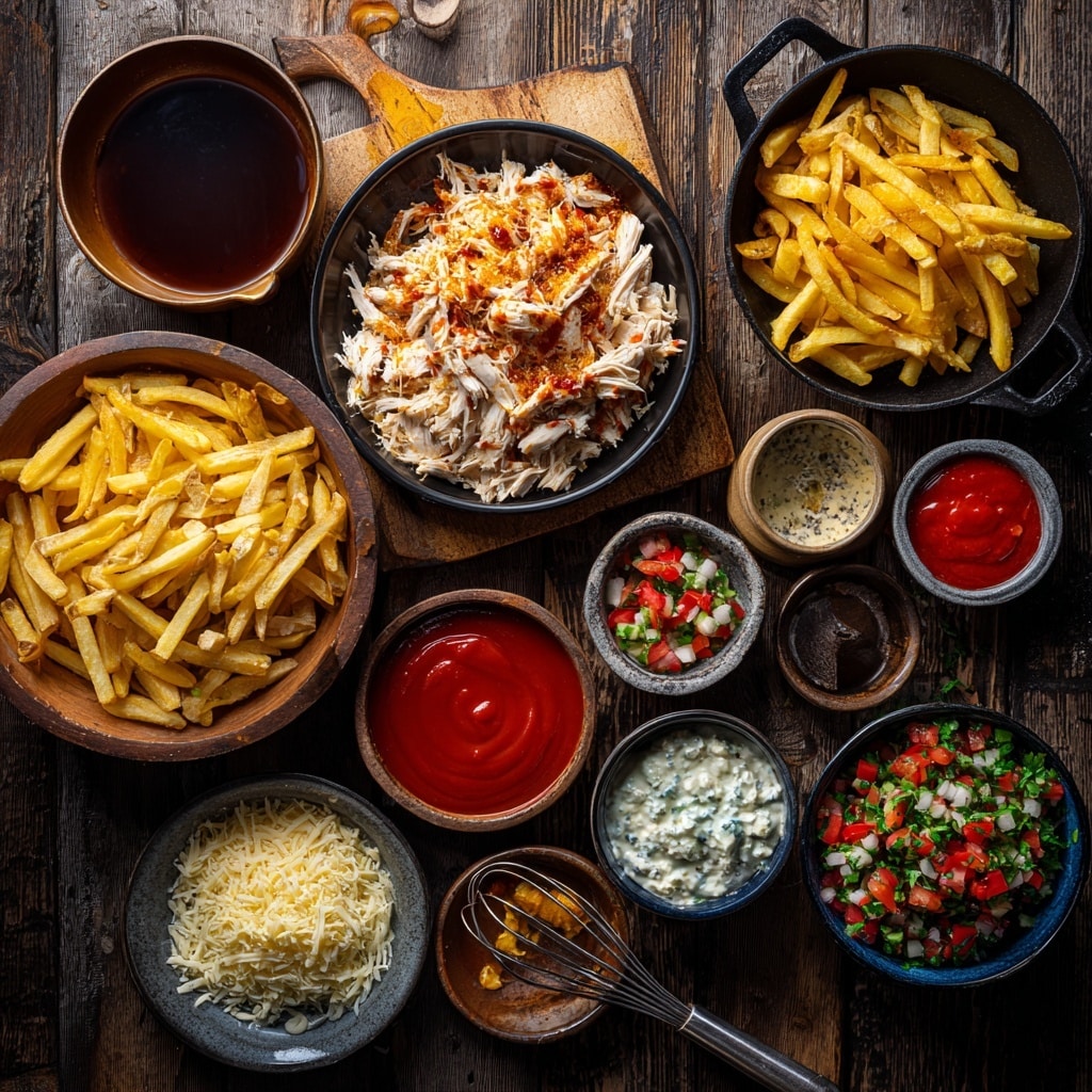 The image shows a metal baking tray filled with many golden-brown crinkle-cut fries spread out evenly. The fries have a rough, crispy texture with some darker spots on the ridges showing they are well-cooked and crunchy. The tray is placed on a white marbled surface, and small crumbs and salt granules are scattered around the fries. The lighting highlights the fries' crunchy texture and warm colors. photo taken with an iphone --ar 4:5 --v 7